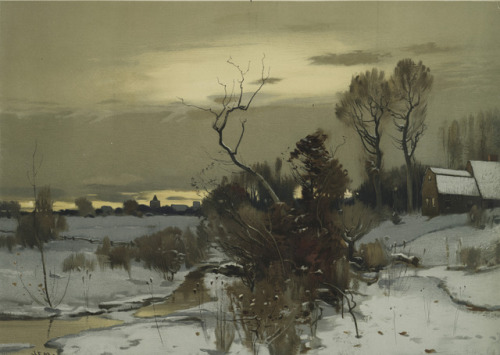 Winter LandscapeJohn Francis Murphy (American; 1853–1921)ca. 1880s–90sChromolithograph (publisher’s 