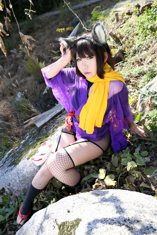 Cute Cosplay Girl Higurashi Rin (Kitsune-Chan) 1-21