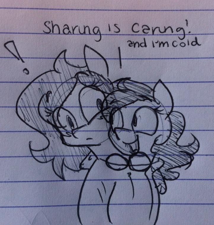 princessnoob-art:  It was horribly cold today and I was very sleepy.  (I kinda forgot