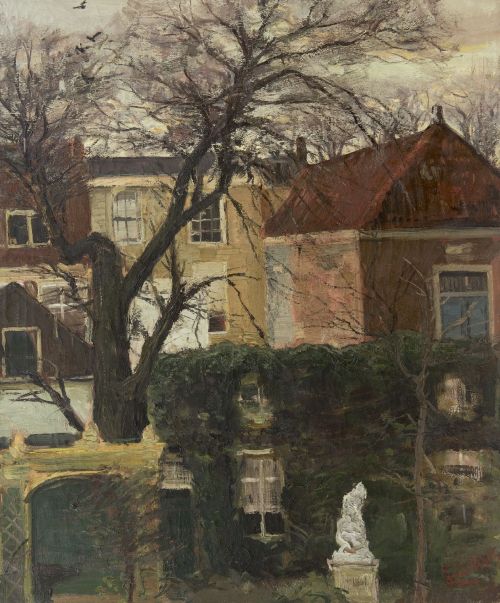 huariqueje:View of the Backyard and Houses, presumably the Juffrouw Idastraat, The Hague  -&nbs