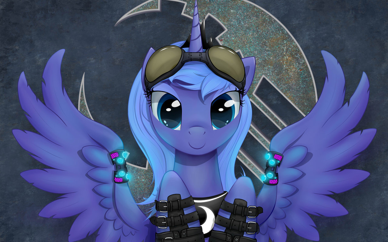 epicbroniestime:  Raver Luna Revised (16:10) by *xn-dragon
