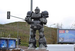 the-entire-furry-fandom:    Mayor Sued After Blowing Budget On Giant Robot Statue A Turkish politician who has been the Mayor of Ankara since 1994 is currently being sued after unveiling a 20-foot-tall metal robot in the city.Taxpayers hit the roof when