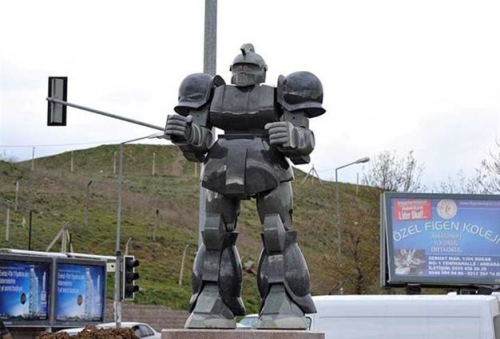 grafidhi-artist:  the-entire-furry-fandom:    Mayor Sued After Blowing Budget On Giant Robot Statue After the public backlash, [he] simply replied ‘Respect the robot’, which surprisingly only made things worse.   