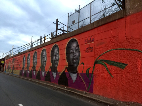 “Sakia, Sakia, Sakia, Sakia” is a mural I completed earlier this week in Newark, NJ. ‪#‎