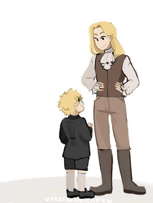 freesmooches: It is @jemmyl ‘s Birthday and I wanted to draw Jem being taller than John because he’s