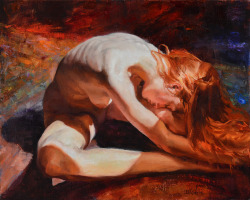 artbeautypaintings:  Stretch in sun - Eric