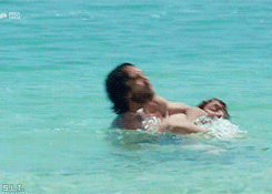 alekzmx:  actors Niels Schneider  &amp; Alessio Boni playing naked on the beach