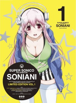 supersonicrocking:  Cover art for the limited edition versions of all 6 volumes of SoniAni, now available in Japan on Blu-Ray and DVD. 