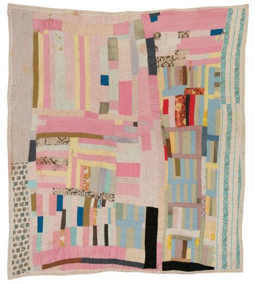 pooka-dots:  Amelia Bennett, Blocks and strips, c. 1965, Cotton, 84 x 79 inches