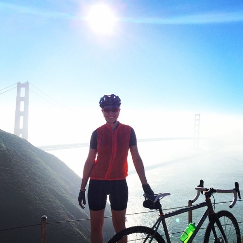 nickkova: Epic tourist ride with this girl // #waffles #ThanksObama #SuperBowl (at Marin Headlands)