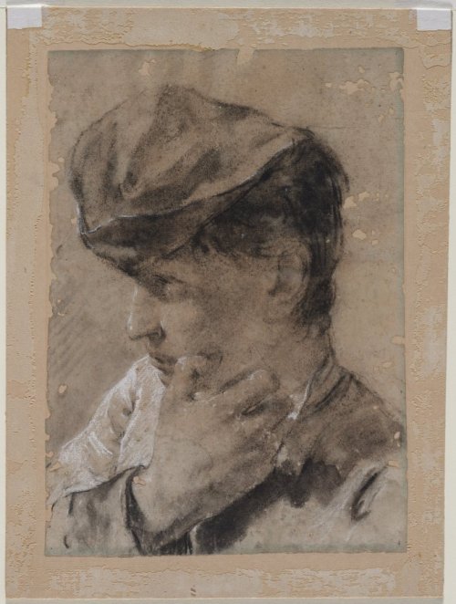 cma-drawing:  Head of a Young Man in a Cap,