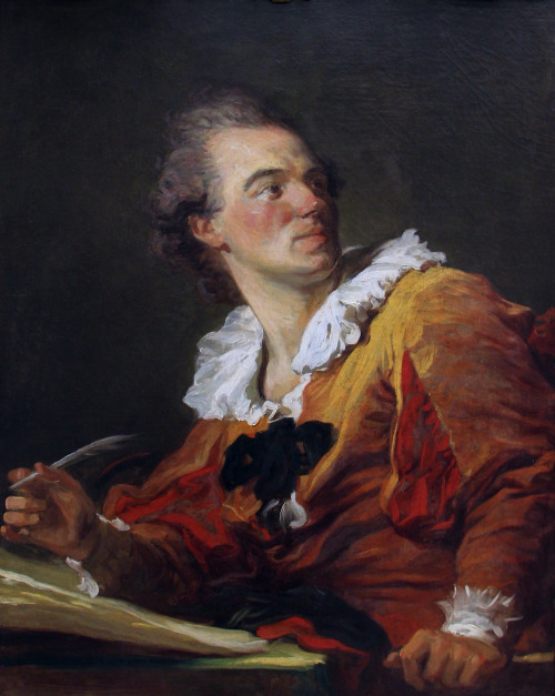 Inspiration (The Poet),Jean-Honoré Fragonard, 1769   