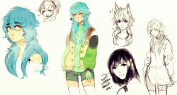 pandababualexuu:  Some Aoba and Sei sketches lol, well i just got home from spending 2 whole friggin weeks away from my baby(my tablet) and had to use my fucked up 3DS screen. So when i got home i went crazy and just started drawing random shet, enjoy,