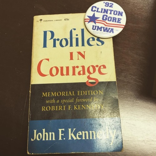 Found at two different stores #vintage #profilesincourage #jfk #billclinton #politics #umwa