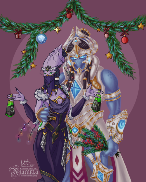 Apart from the festive table, I want to highlight this cute couple!Artanis -  @niarandaVorazun – @ut