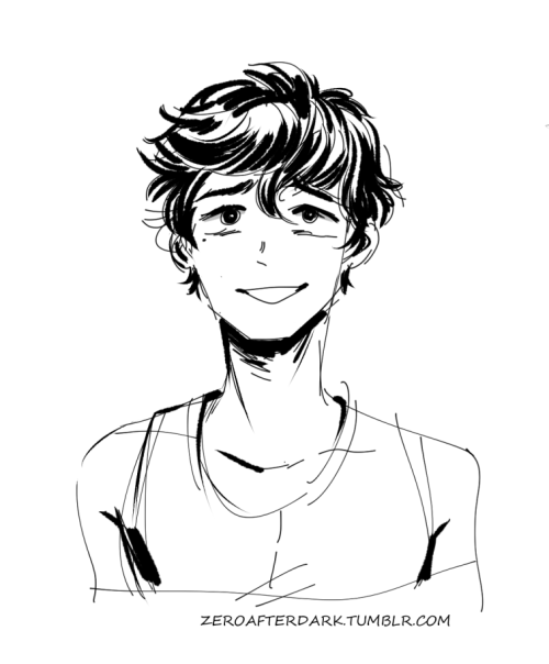 zeroafterdark:  “before and after” Older doodles done in-between commissions