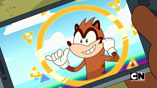 Fun little Sonic parody in Craig of the Creek S2E34, “Ferret Quest”