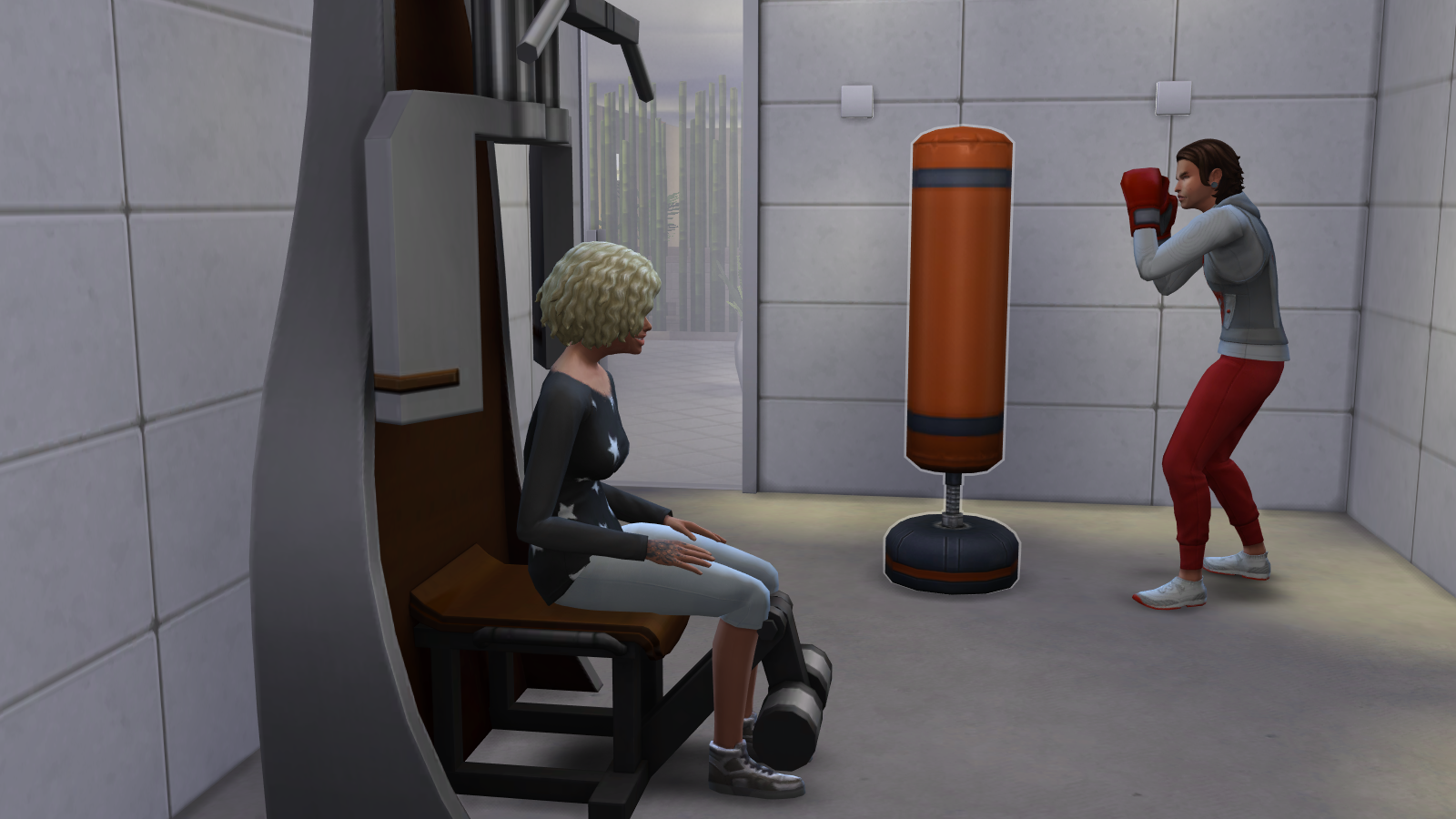 Trainer nagelt sie in der Umkleide Trainer nagelt sie in der Umkleide