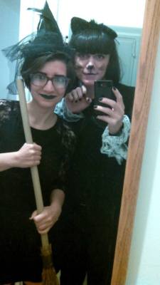 graham and I went as a witch and their familiar