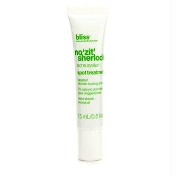 No Zit Sherlock Spot Treatment From Bliss!Now there’s actually two ways of purchasing this product that I know about. I bought the spot treatment itself which retails for $18.00 but you can also pick this up in Bliss’ No Zit Sherlock Acne System...