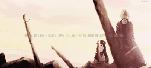 sobyouu:   They don't have a home to return to anymore, they burnt down their house