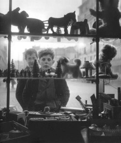 la-beaute–de-pandore:    © Robert Doisneau  The Christmas Shop Window Paris 1947  