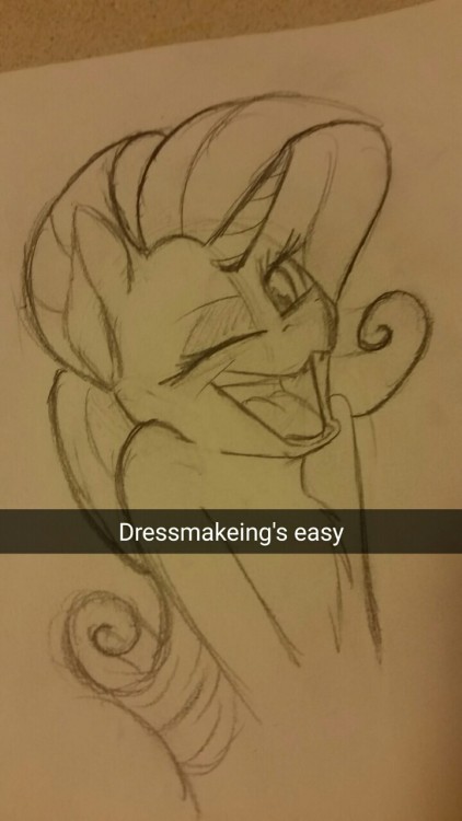 allyclaw:I know Rarity I know D:  Being silly with snapchat :3x3! D’aww, poor Rarara~