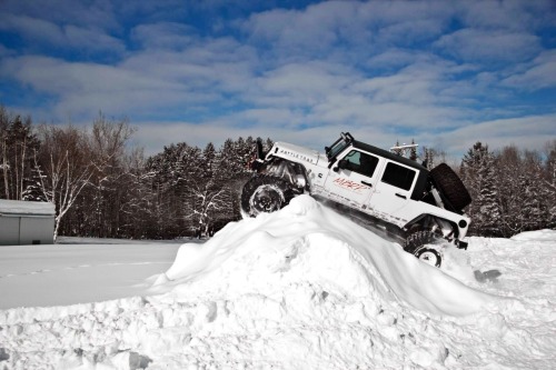 proceedwithspeed: RattleTrap JK in the snow 