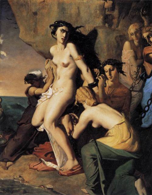 Andromeda Being Chained by the Nereids, Théodore Chassériau, 1840  