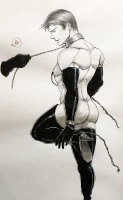 festeringsilence:What started out as an experiment with a jar of Copic White ink became a full-blown kinky Kylux monstrosity. So @white-rainbowff and I turned this into a mini-series for drawing/writing practice (it’s also up on AO3). The first one