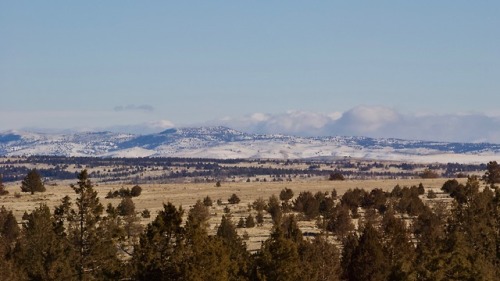 Winter on Oregon’s high plains. Highway 97 provides some of the best, most Americana views anywhere,