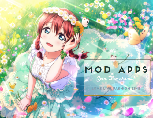  Mod Applications open tomorrow! Remember to read our Moderator Guidelines in our carrd!;https://lov