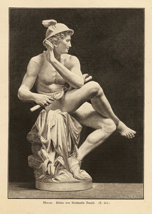 hadrian6:Mercury.  1887.Constantin Dausch. German 1841-1908. wood engraving.http://hadrian6.tumblr.c