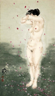 cg54kck:  Nude in LandscapeHe Jiaying (Chinese b. 1957)