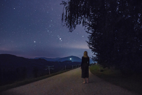 A self portrait I took on a walk barefoot through empty mountain roads and unfamiliar forests, while