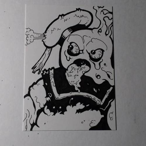 Day 3 #inktober #inktober2017 #staypuft #ghostbusters #illustration #sketchcard