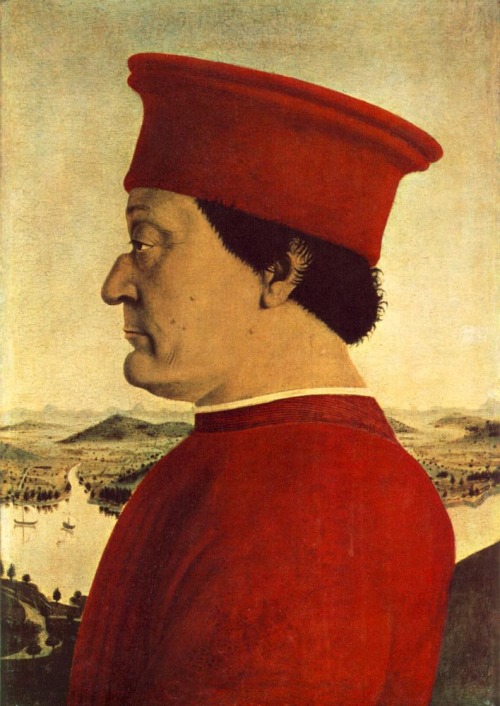 Federigo da Montefeltro, 1465, Piero della FrancescaMedium: panel,tempera