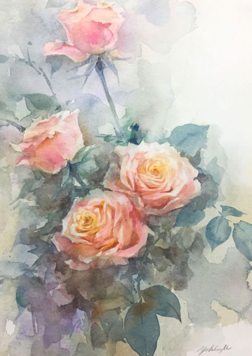 昔の話(old story) Dec.13.2017 watercolor size:242*333mm (F4) paper:hahnemuhle (細目・300g/m2)