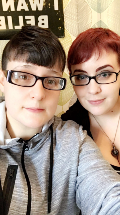 yoccu:me and my gf Sam for #lesbianvisibilityday !! We are not only a very cute lesbian couple, but 