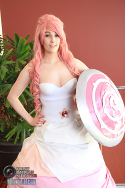 my Rose Quartz cosplay from Steven Universe.