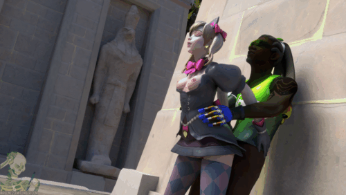 mrbonessfm: Black Cat D.va and Lucio Test Animation. Hey again boys and girls decided to have my first go at doing alittle animation in Blender. This is by far nowhere near completed but I thought I’d give you guys a tease all the same!  GFYcat Version