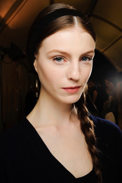 Backstage at Valentino Fall-Winter 2013