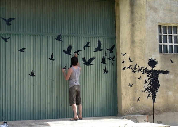 jedavu:  Creative Street Art That Makes Clever Use Of The Urban Environment  by Street