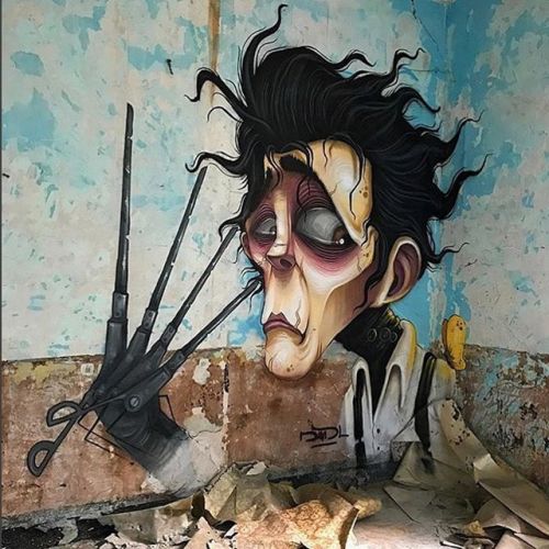emkay320: sixpenceee: Graffiti in abandoned buildings by davidl_bcn  I fucking love this so much    @empoweredinnocence 