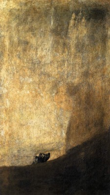 art-is-art-is-art:  The Dog, Francisco Goya