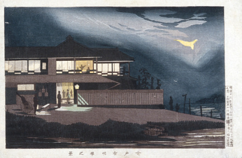 thejapanesewoodblock: The Ariakerō in Imado Kobayashi Kiyochika (Japan,