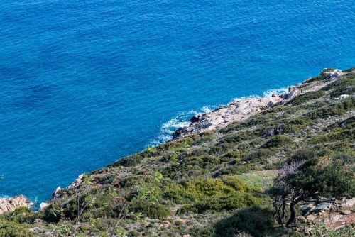 Coastline.The Cretan coast, 2018.