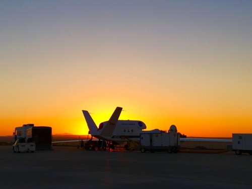 As the sun rises, our Global Hawk is prepped for flight at Armstrong Flight Research Center on Edwar