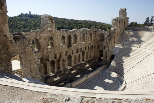 ATHENS! At the Theatre of Dionysus, and later at the herodium. The sun was perfect! And there was ha