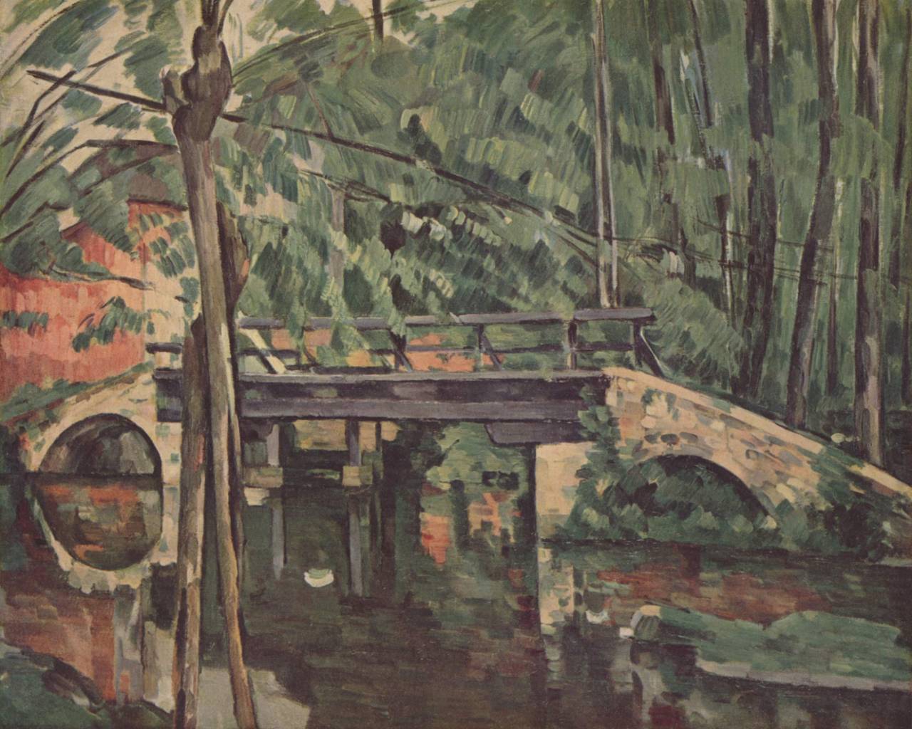 paulcezanne-art:  The Bridge at Maincy, 1879 Paul Cezanne 